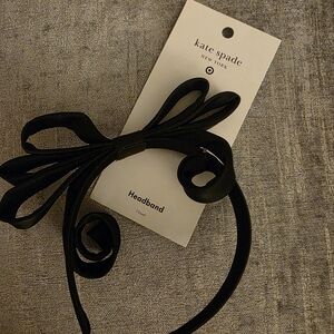 Kate Spade Elegant Black Bow Headband